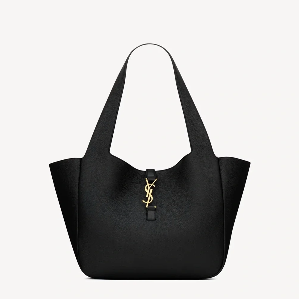 Saint Laurent Black Tote with Gold Accent - Picture 2 of 10
